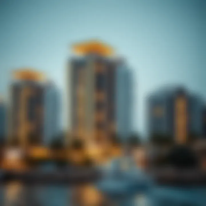 Prime location of Dubai's luxury apartments along the waterfront