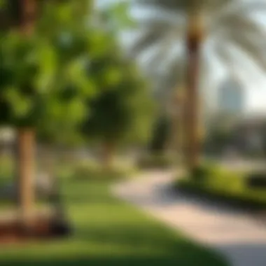 Green Spaces in Affordable Dubai Areas Community park in a budget-friendly Dubai neighborhood