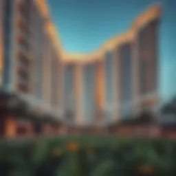 Stunning architectural design of Al Ghurair Apartments 4542 showcasing modern elegance