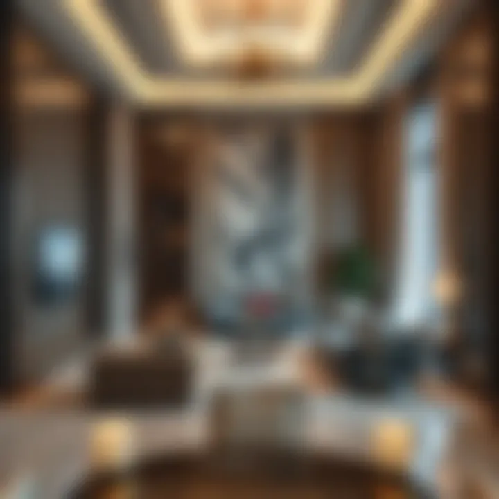 Luxurious living space inside Al Ghurair Apartments