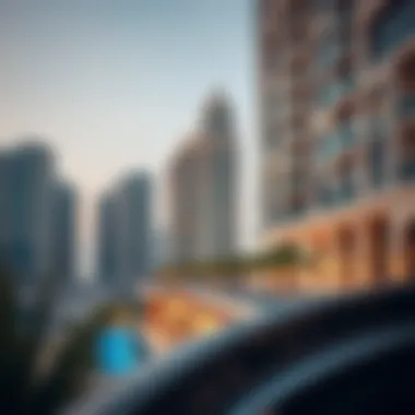 Architectural details of Al Majara buildings