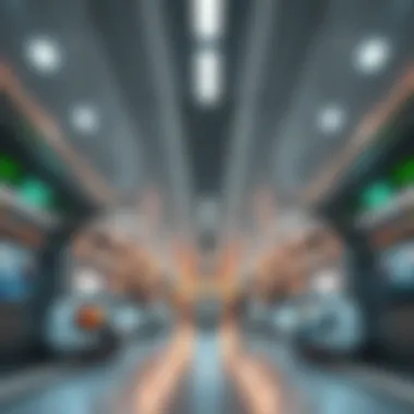 Interior design of Al Seef Metro highlighting passenger areas