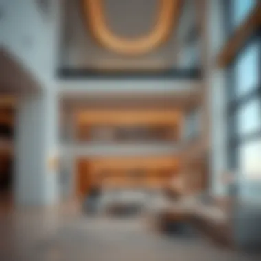 Modern Architectural Features Inside the Aldar Project Interior showcasing modern architectural features within the Aldar Project