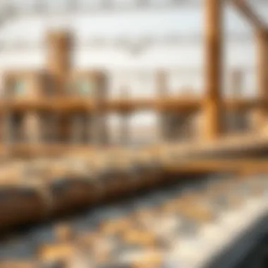 Sustainable Materials in Aldar Project's Construction A close-up of sustainable materials used in the Aldar Project's construction