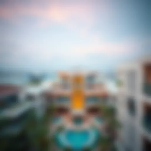 Aerial Perspective of Alef Mamsha's Architectural Brilliance Aerial view showcasing the stunning architecture of Alef Mamsha in Dubai