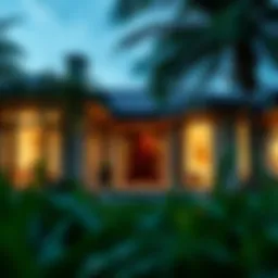 Luxurious vacation rental exterior
