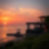 Stunning sunset view over Alkhan Beach