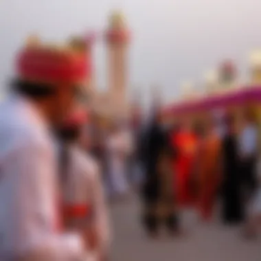 A cultural festival in the UAE, illustrating the harmonious blend of tradition and modernity contributing to safety.