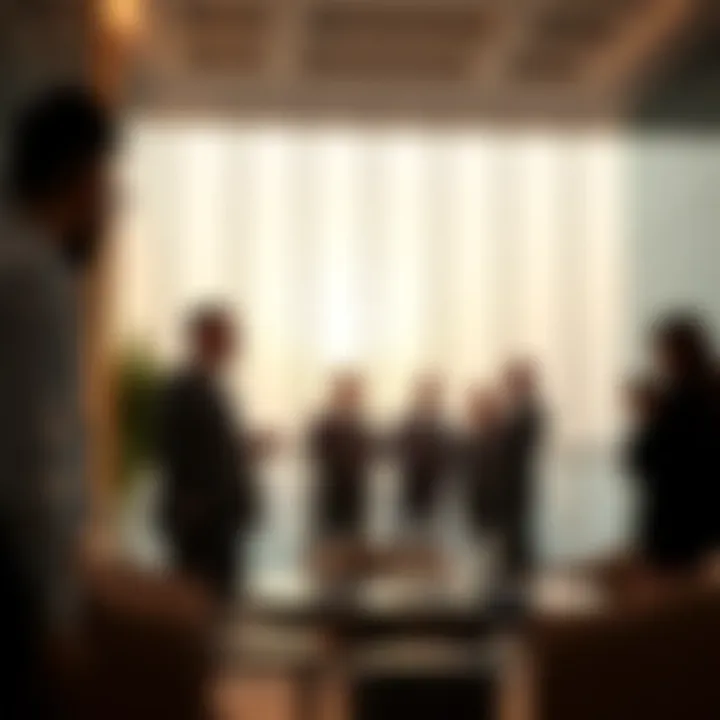 Investors discussing opportunities related to Azizi Building