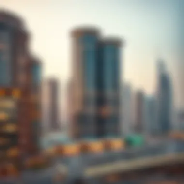 Luxurious Dubai Skyline Luxurious Dubai skyline showcasing Barnes Dubai properties