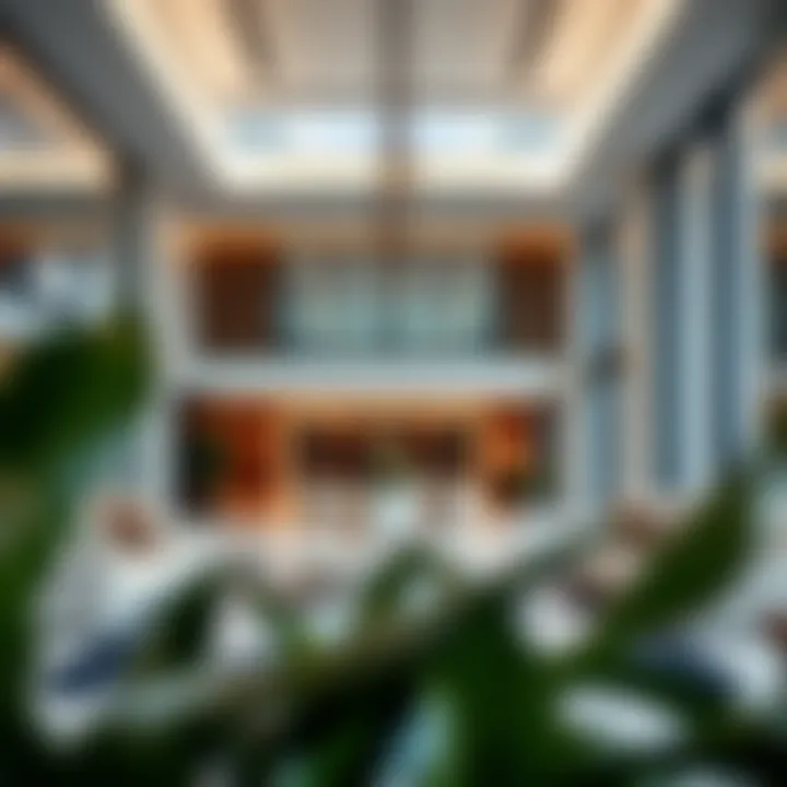 Interior Design of Bay Square Building 1 Interior design elements reflecting modern aesthetics in Bay Square Building 1