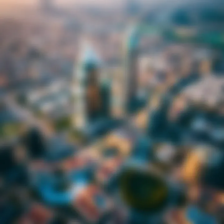 Aerial view showcasing Dubai's sprawling real estate developments