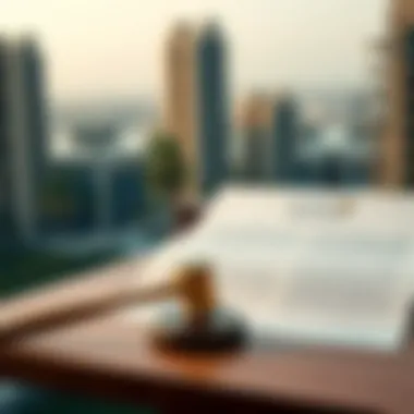 Illustration of legal documents related to real estate transactions