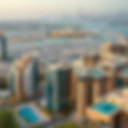 Panoramic view of Dubai skyline showcasing luxury properties
