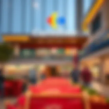 Community members engaging with the Carrefour supermarket