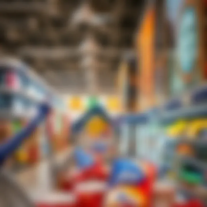 Interior shopping layout of Carrefour showcasing product variety