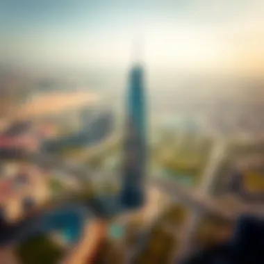 Aerial Perspective of Citadel Tower's Surroundings Bird's-eye view of Citadel Tower and its surrounding development