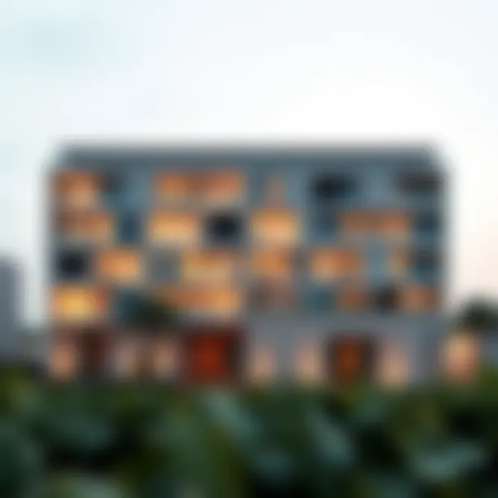 Stunning exterior view of Como Residences Nakheel showcasing contemporary architecture