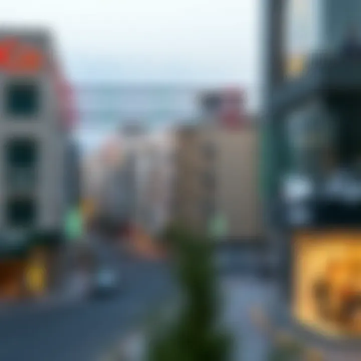 A map highlighting key commercial areas in Al Quoz 4