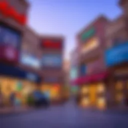 Vibrant storefronts in Al Quoz 4 showcasing diverse businesses