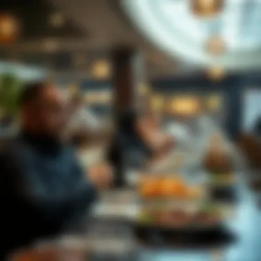 Diverse Culinary Experience in Dubai Dining experience in a Dubai restaurant with diverse cuisines