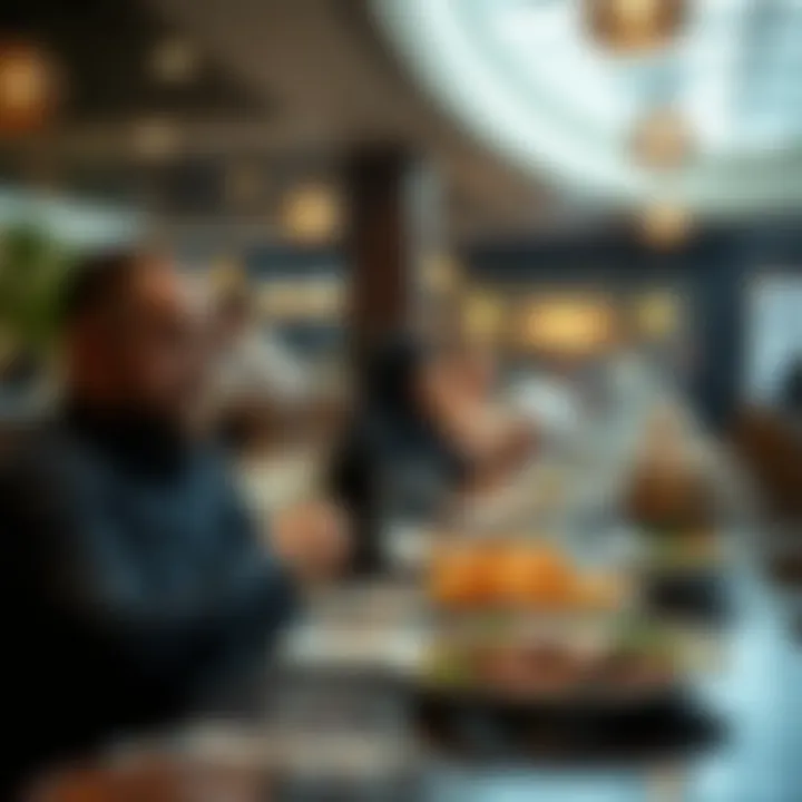 Diverse Culinary Experience in Dubai Dining experience in a Dubai restaurant with diverse cuisines