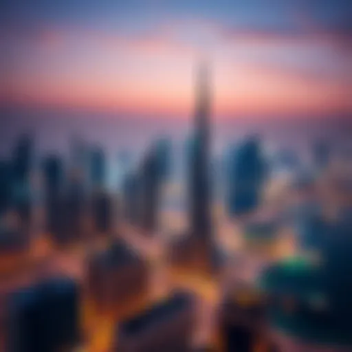 Dubai Skyline: A Modern Marvel Panoramic view of Dubai skyline highlighting modern architecture