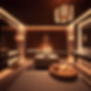 A lavish spa treatment room in a high-end hotel