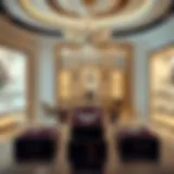 Elegant De Grisogono jewelry displayed in a luxurious setting