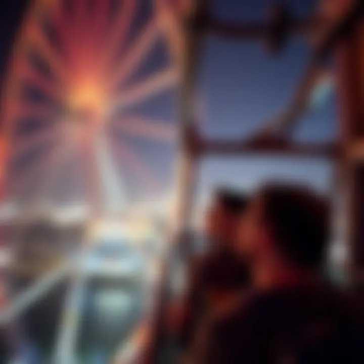 Visitors enjoying a ride on the Dubai Eye