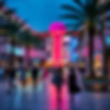 Vibrant Outdoor Spaces at Dubai Hills Mall A vibrant outdoor space with visitors enjoying the mall's atmosphere