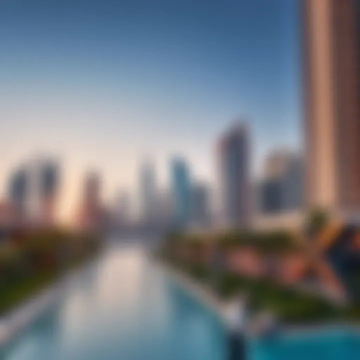 Dubai skyline featuring real estate