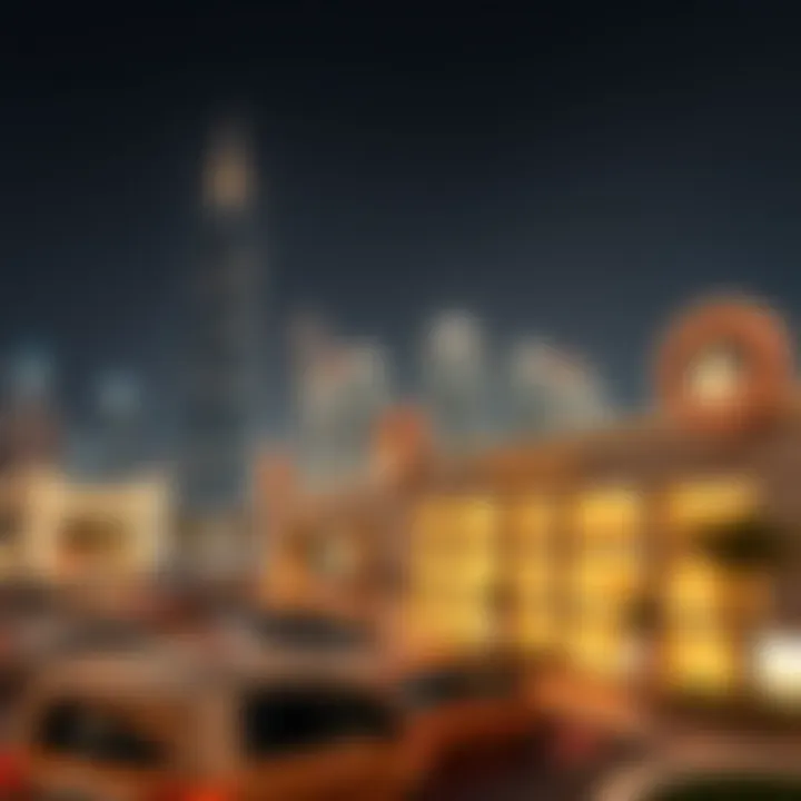 Stunning Dubai skyline featuring luxury boutiques