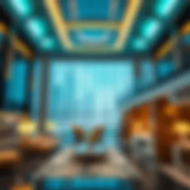 Futuristic Interior of Dubai Creek Tower Interior design showcasing the futuristic ambiance of Dubai Creek Tower