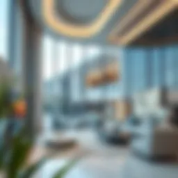 A modern architectural rendering of an Emaar off-plan project showcasing luxurious living spaces