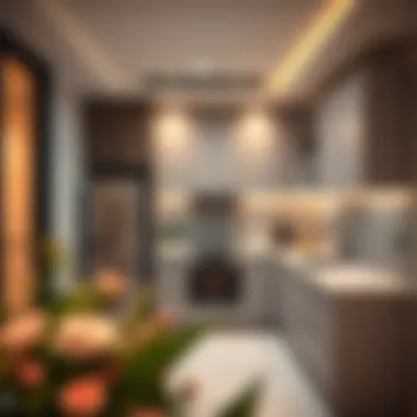 Stylish Kitchen Design Stylish kitchen in a 1 BHK apartment