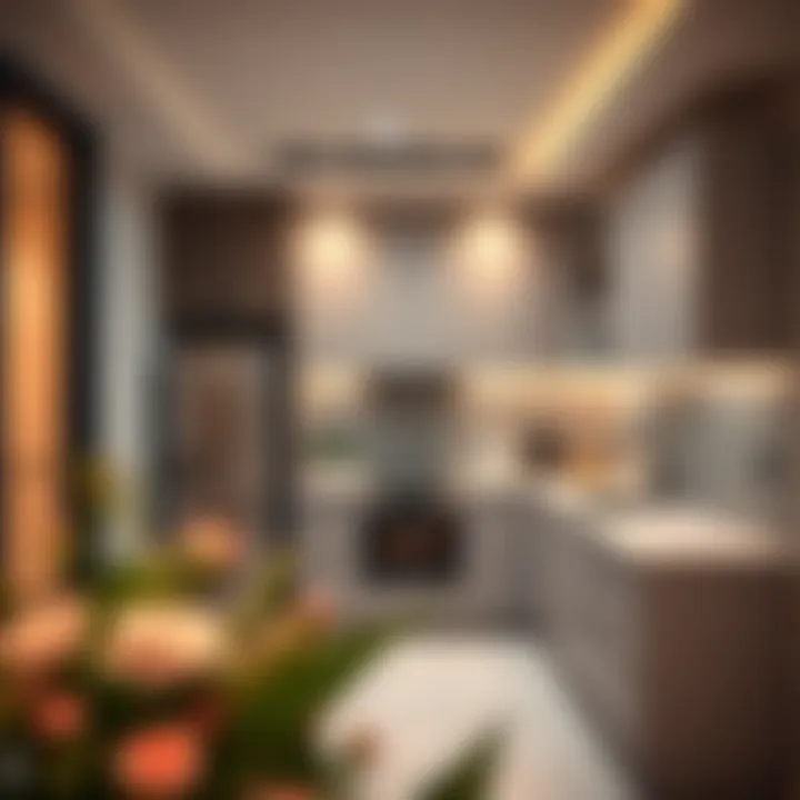 Stylish Kitchen Design Stylish kitchen in a 1 BHK apartment