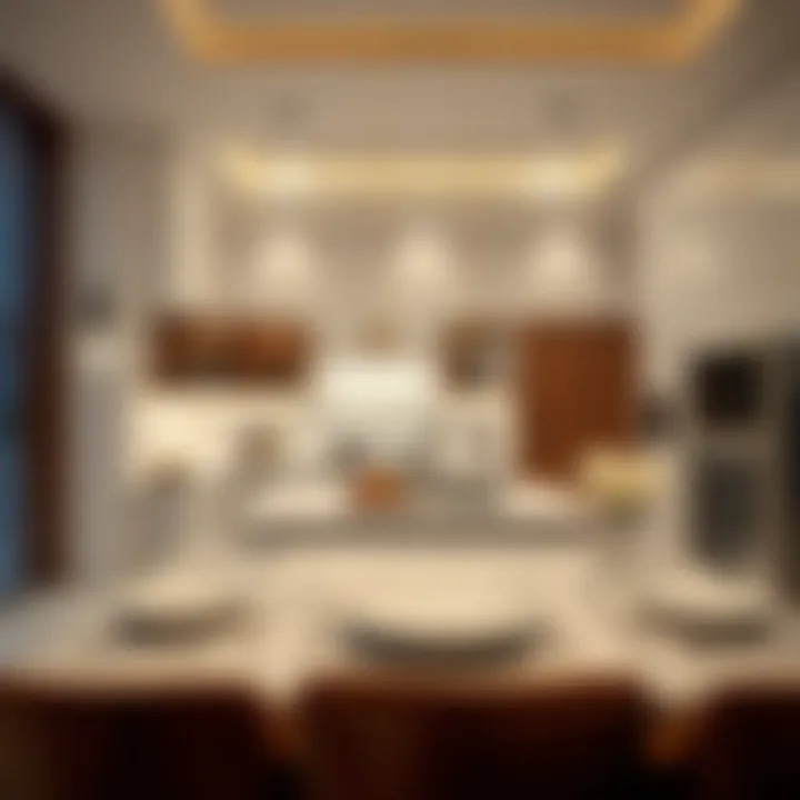 State-of-the-art kitchen equipped with high-end appliances