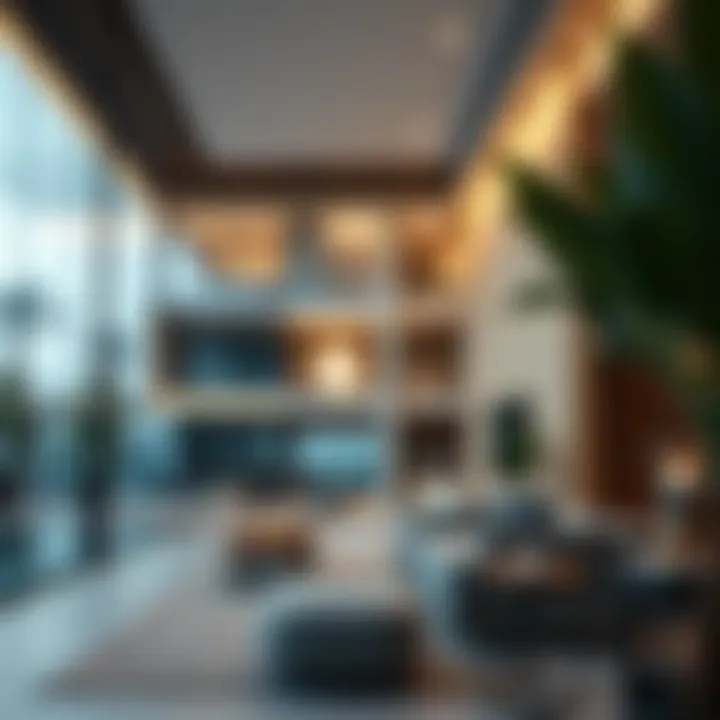 A modern residential building in Al Karama highlighting contemporary living spaces