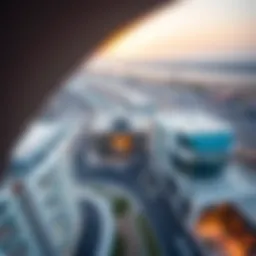 Aerial view of Al Khail showcasing modern architecture