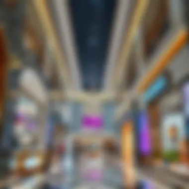 Interior of المارية مول - Luxury Retail Interior shot of المارية مول highlighting luxury retail spaces