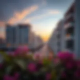 A stunning skyline view of Al Nuaimiah showcasing modern architecture