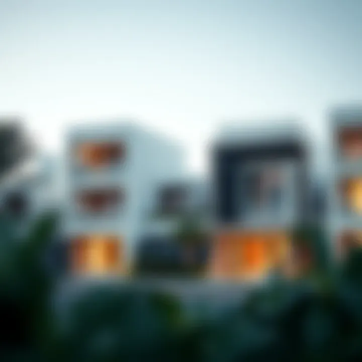 Luxury Residences in Al Qana A depiction of luxury residential properties in Al Qana