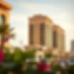 Stunning architectural view of Al Raha residential community