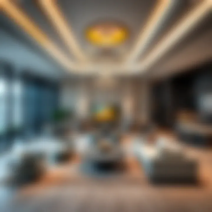 Luxury Amenities Inside Al Warsan Tower Interior layout showcasing luxury amenities in Al Warsan Tower