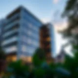 Exterior view of Ansam Building showcasing modern architecture