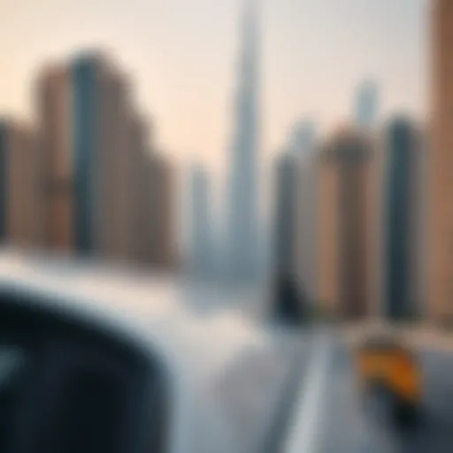Scenic view of Bur Dubai skyline showcasing modern apartment buildings