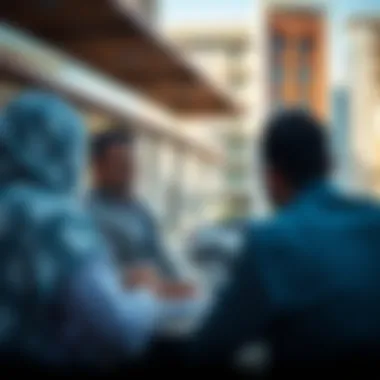 Investors discussing opportunities in Arjan's real estate market