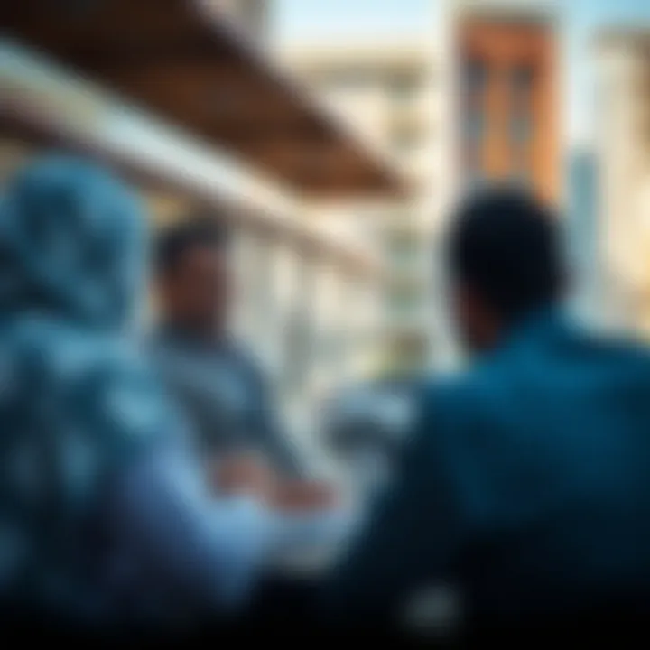 Investors discussing opportunities in Arjan's real estate market