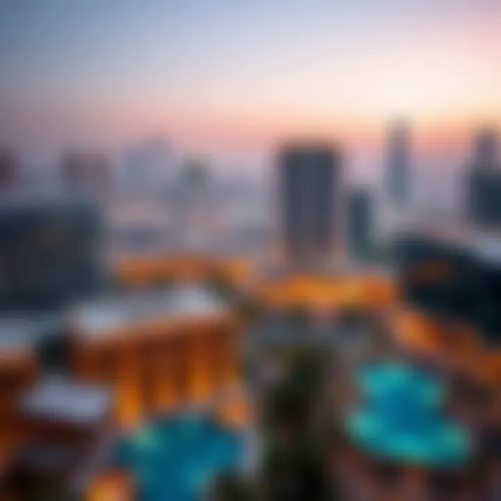 View of Avani Hotel Media City and surrounding skyline